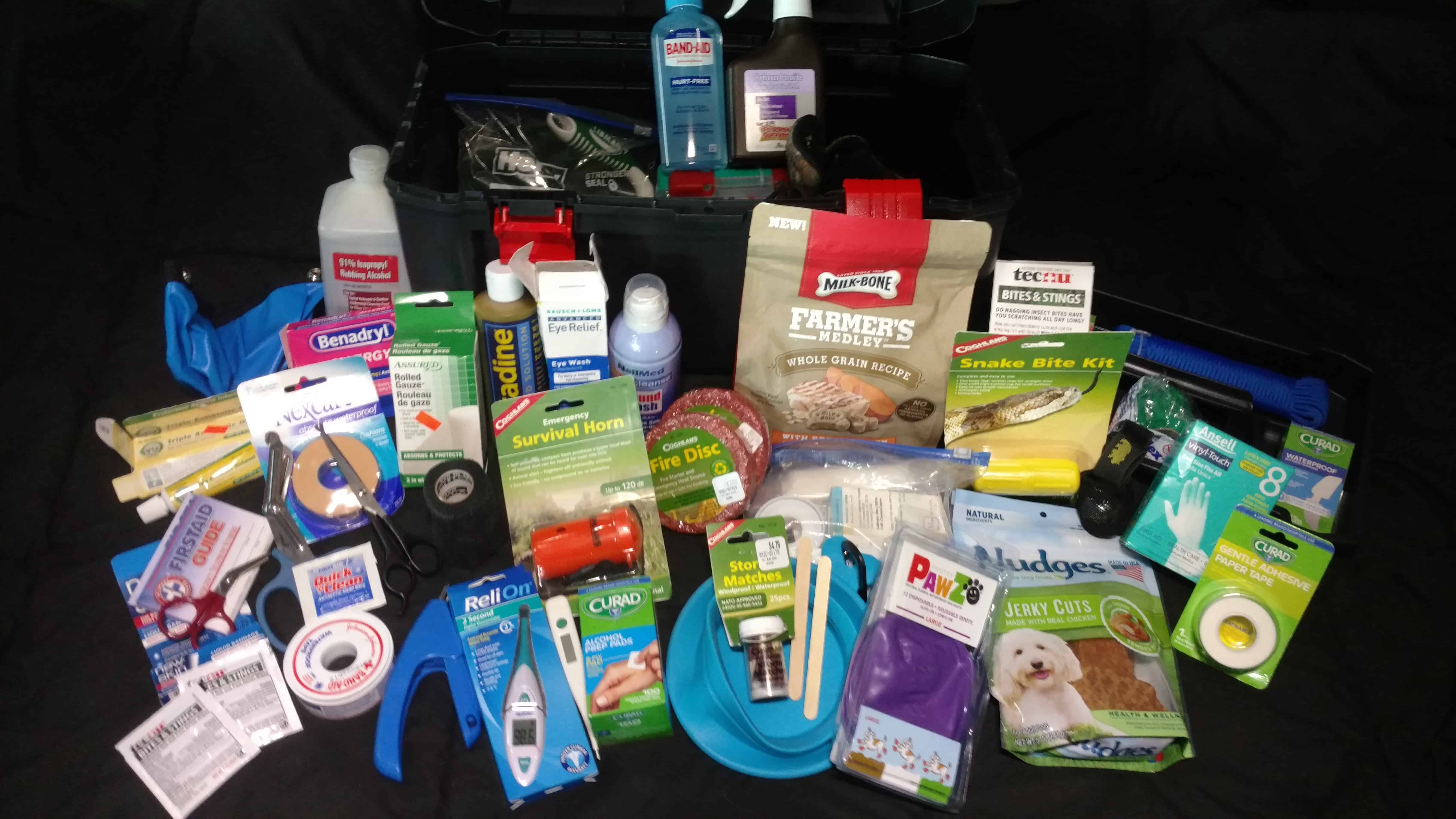 Dog First Aid Kit Contents-Supplies